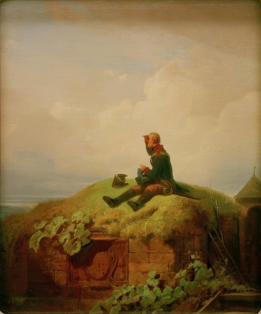 Bir zamanlar (örgü bekçisi) by Carl Spitzweg