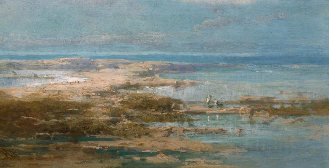Leyleklerle Nil manzarası by Carl Spitzweg