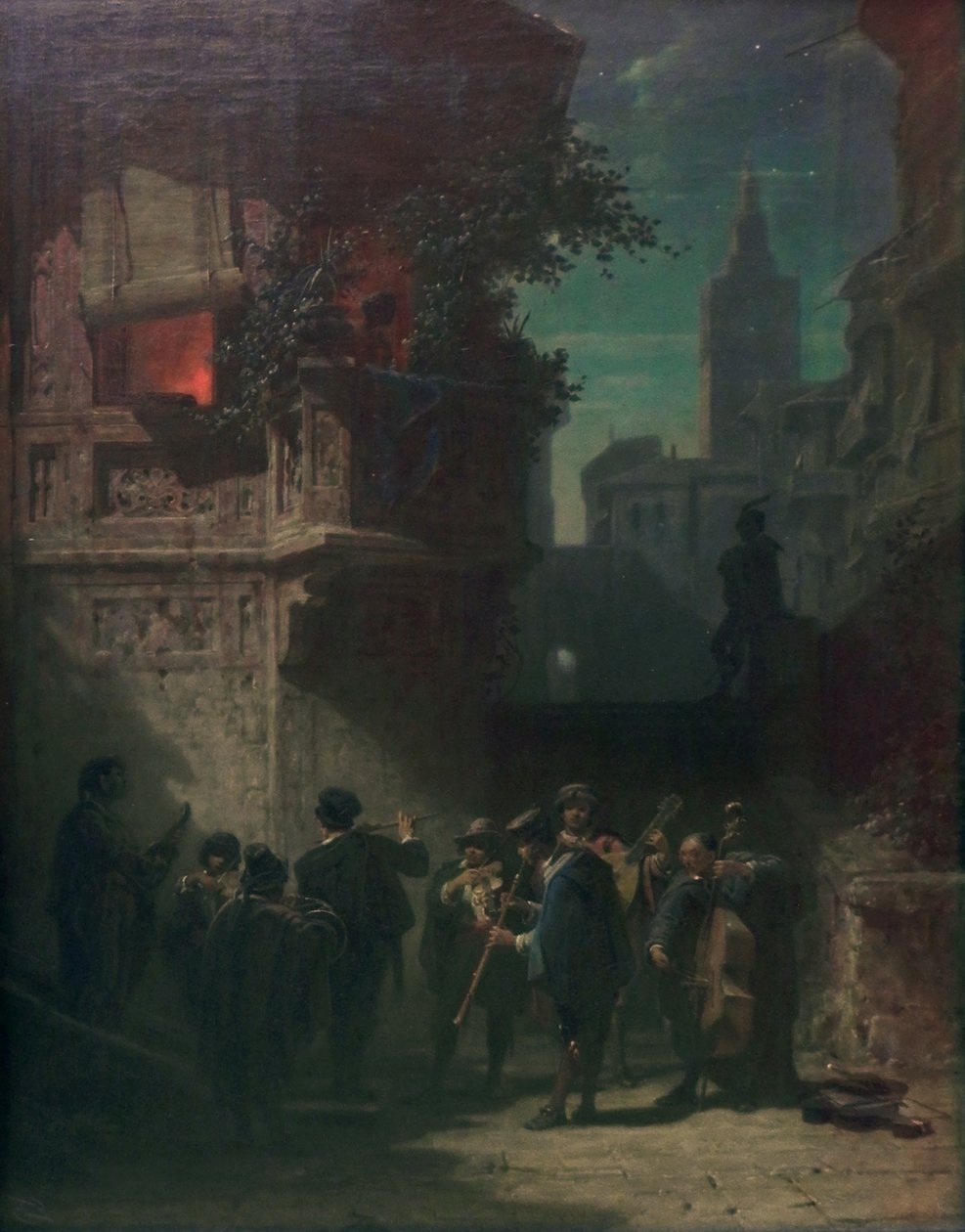 İspanyol serenatı by Carl Spitzweg