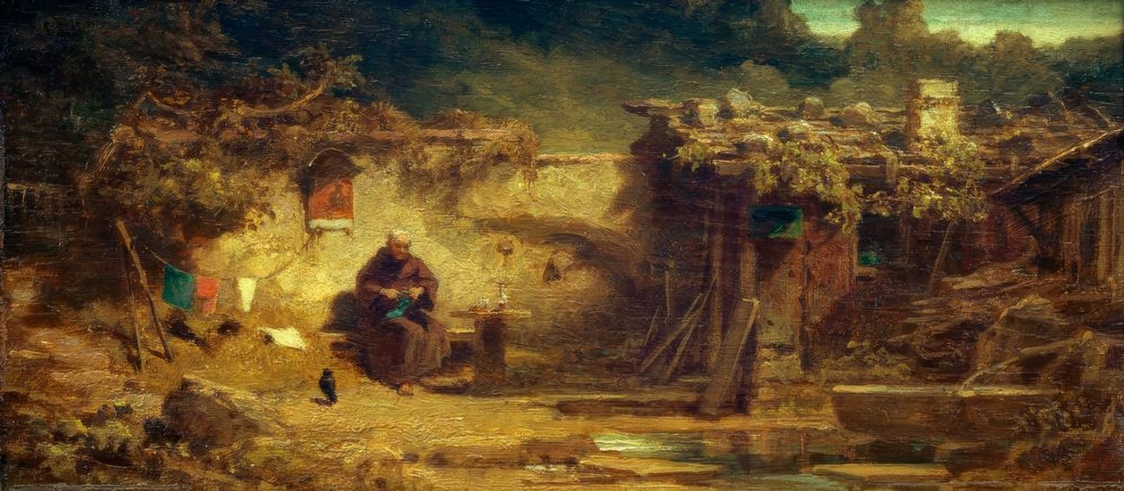 örgü münzevi by Carl Spitzweg