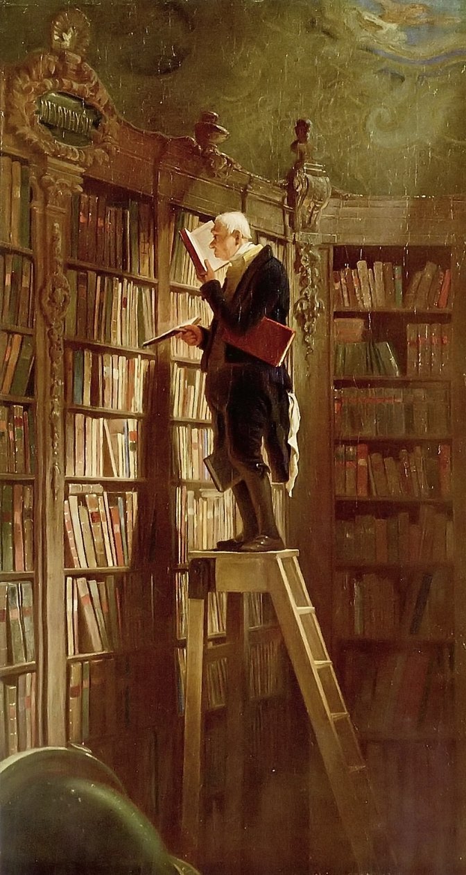 kitap kurdu by Carl Spitzweg
