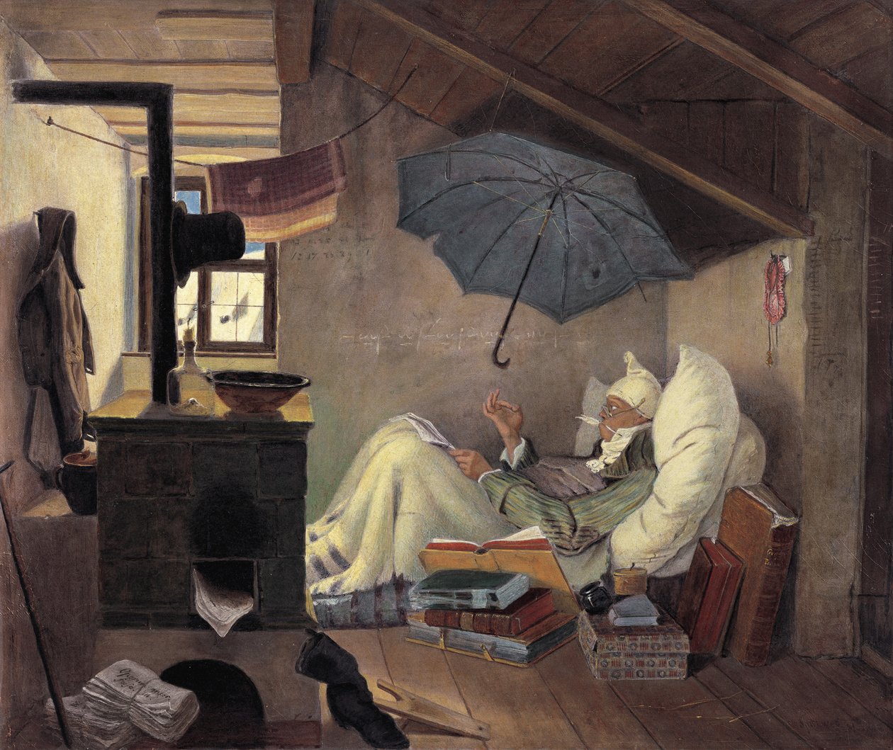 Zavallı Şair, 1839 by Carl Spitzweg