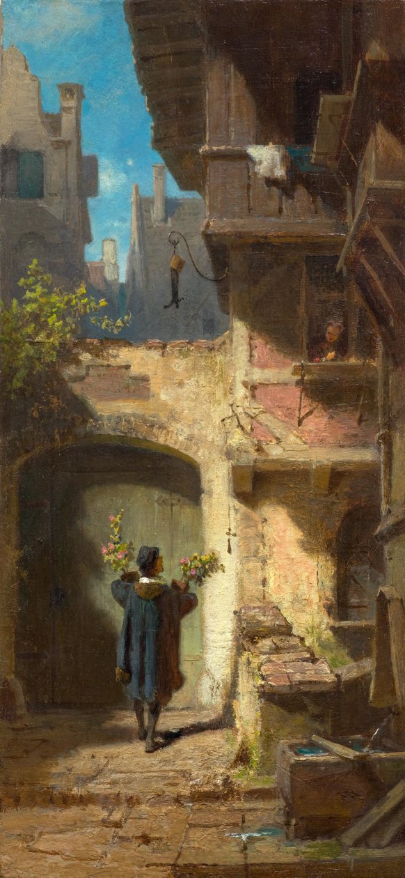 İyi Dilekçi, yaklaşık 1860. by Carl Spitzweg