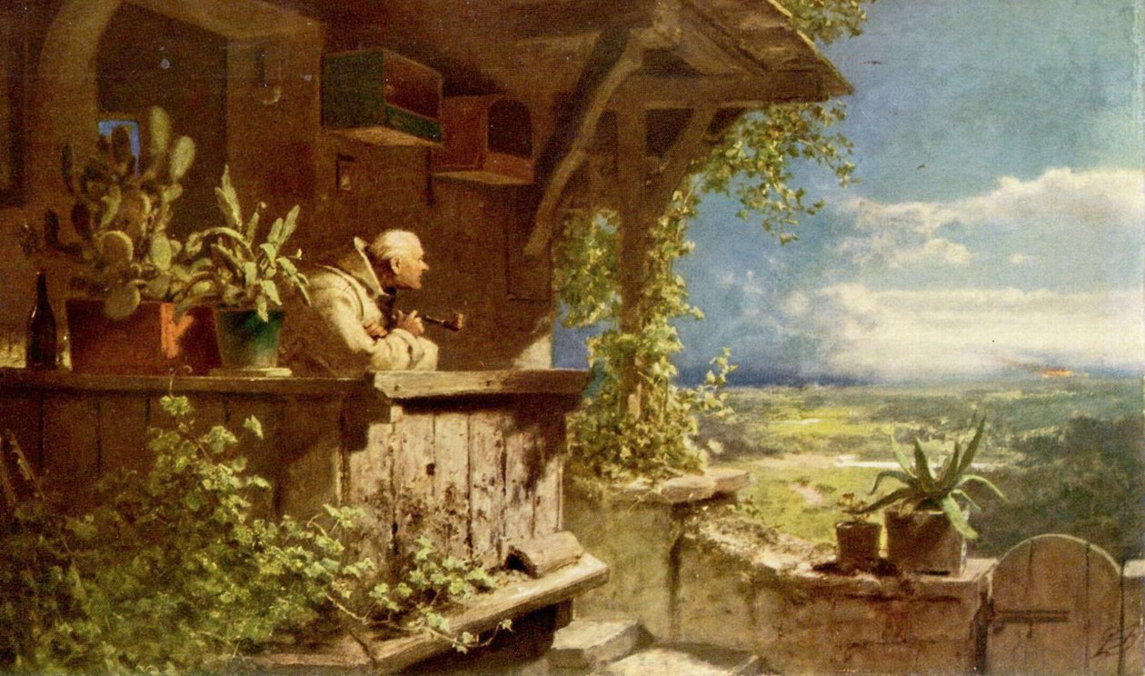şüpheli duman by Carl Spitzweg