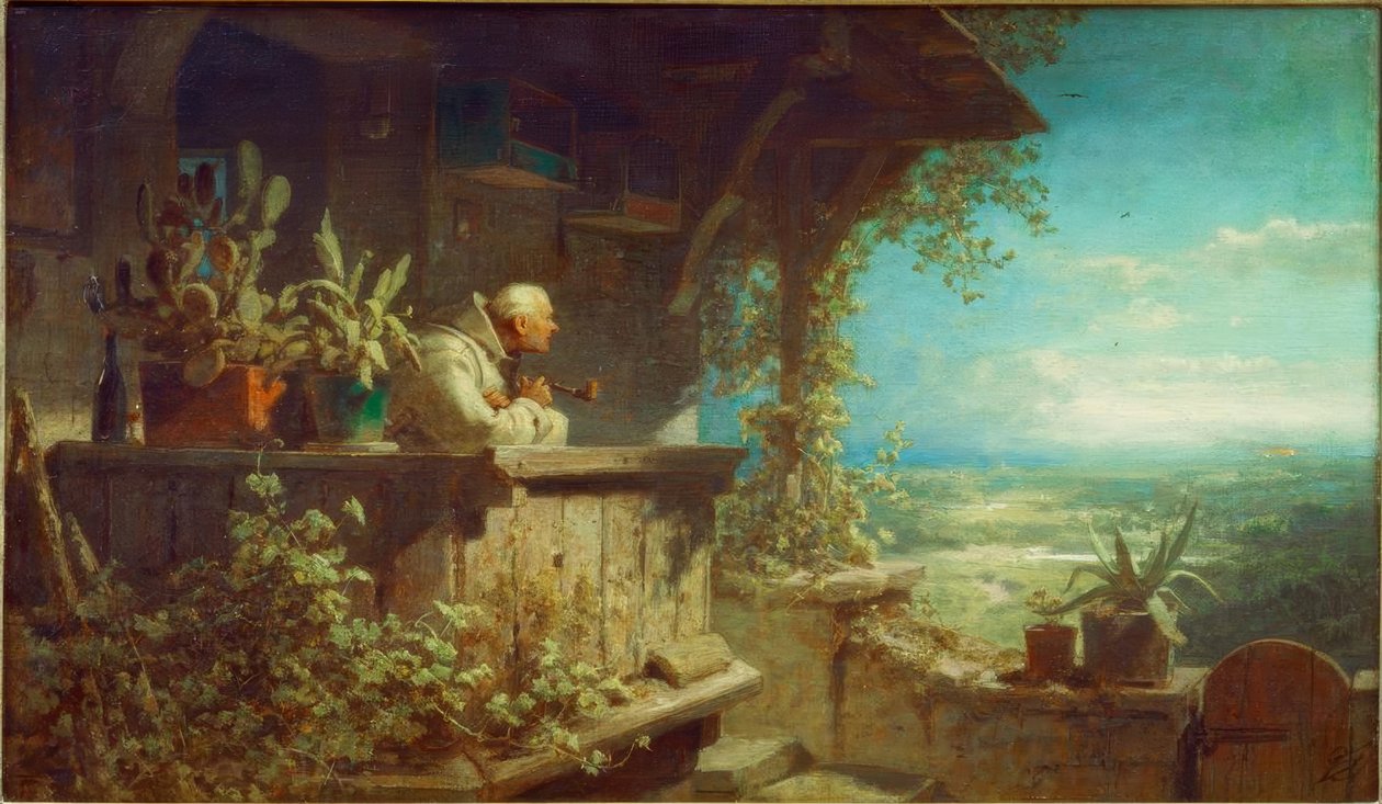 şüpheli duman by Carl Spitzweg