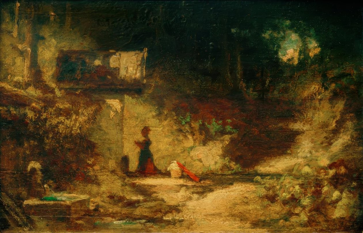 Orman şapelinin önünde by Carl Spitzweg