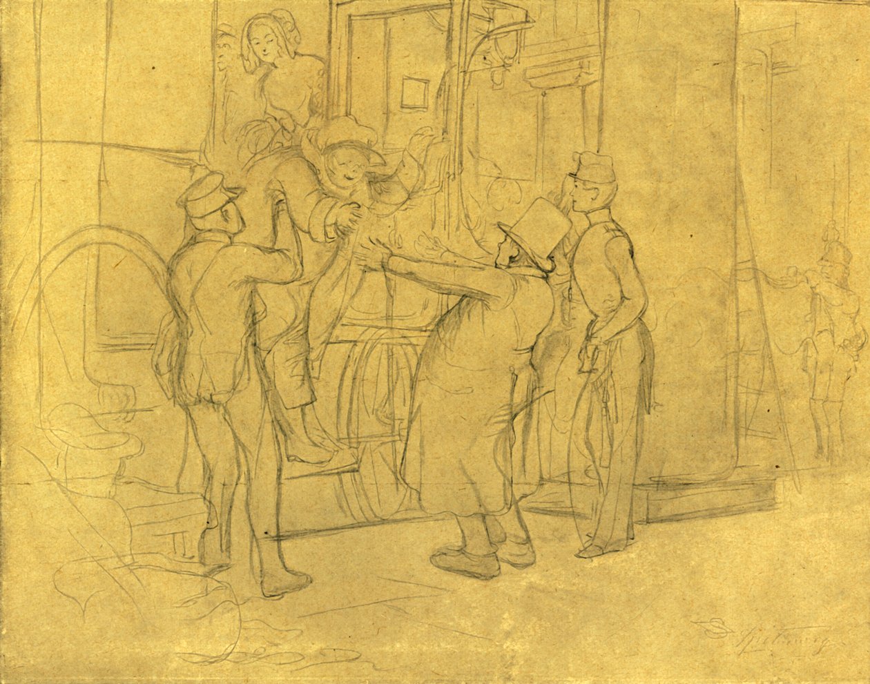 Hoş geldiniz, 19. yüzyılın ortaları, c1924. by Carl Spitzweg
