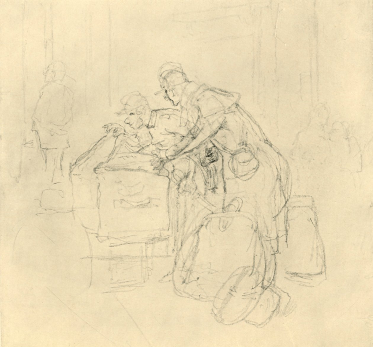 Zollvisitation II, 19. yüzyılın ortaları, c1924. by Carl Spitzweg