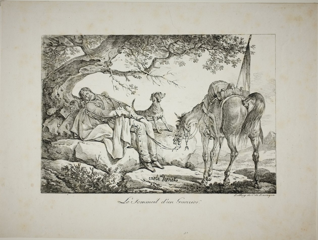 Savaşçı Uyuyan by Carle Vernet