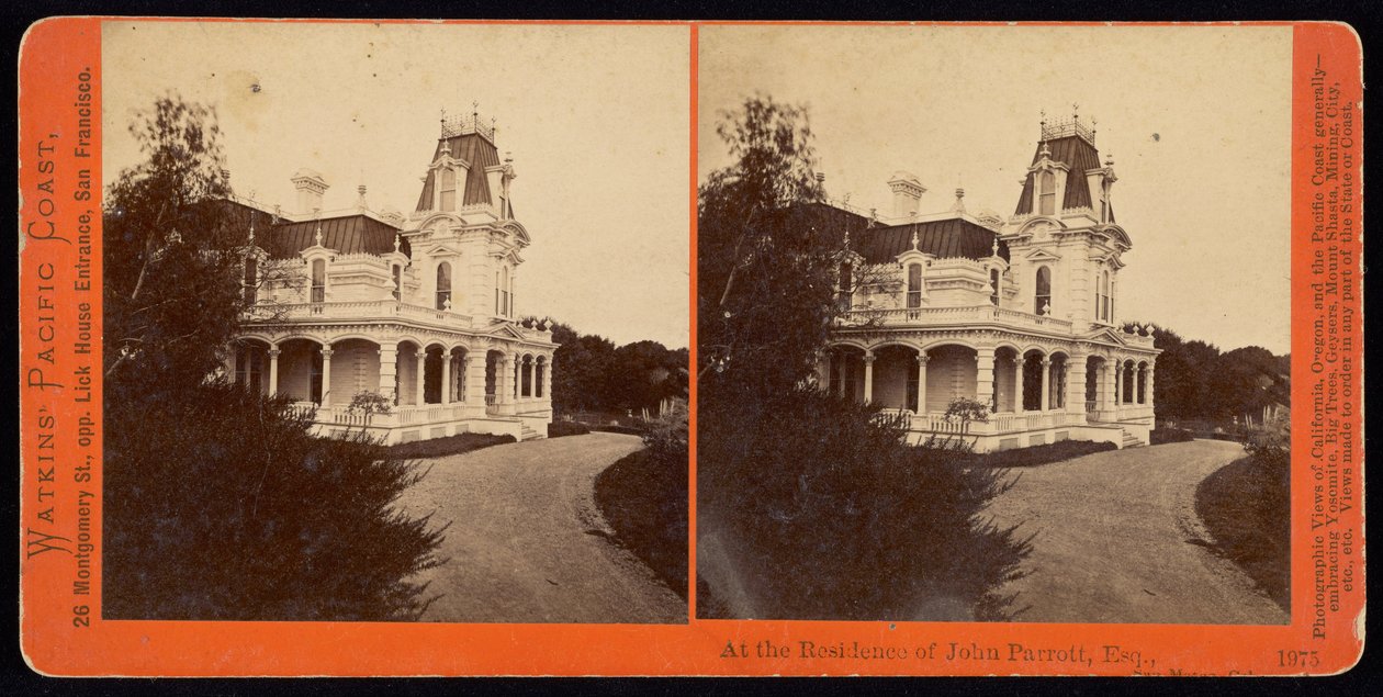 John Parrott, Av., San Mateo, Cal. by Carleton E. Watkins