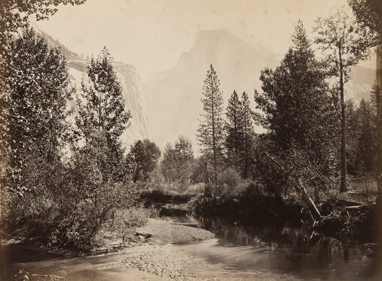 Yarım Kubbe, 4967 fit, Yosemite by Carleton E. Watkins