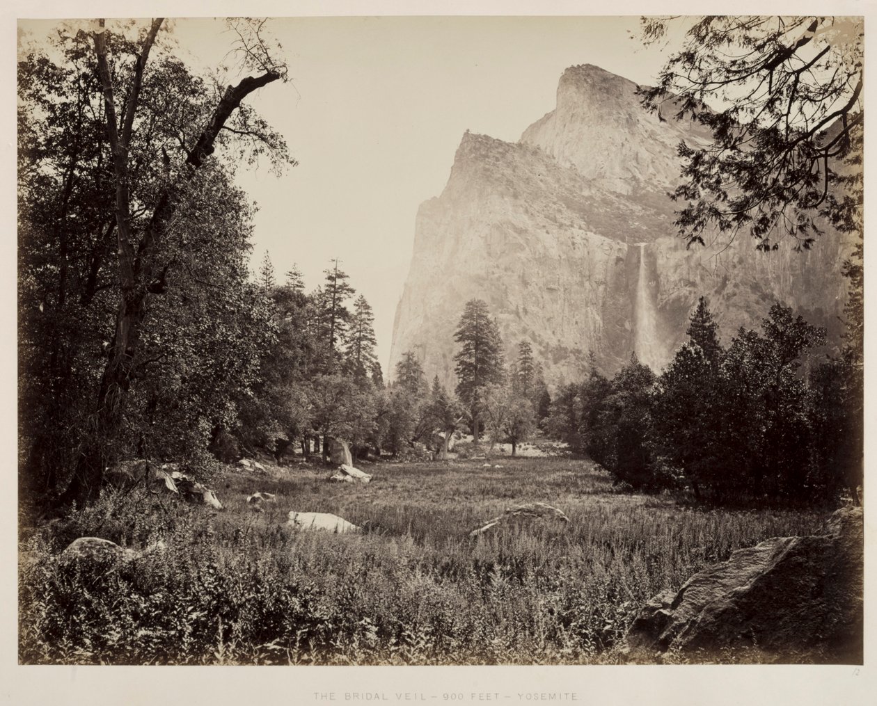 Gelin Peçe, Yosemite, c. 1865-1866. by Carleton E. Watkins