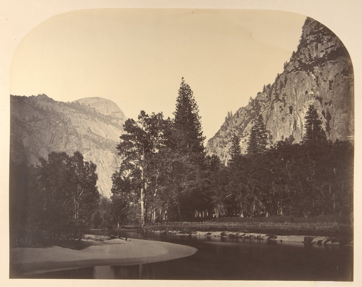 Camp Grove, Sentinel Yakınında, 1861, Yosemite. by Carleton Emmons Watkins