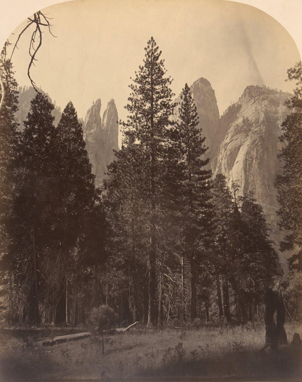 Katedral Kuleleri, 1861. by Carleton Emmons Watkins