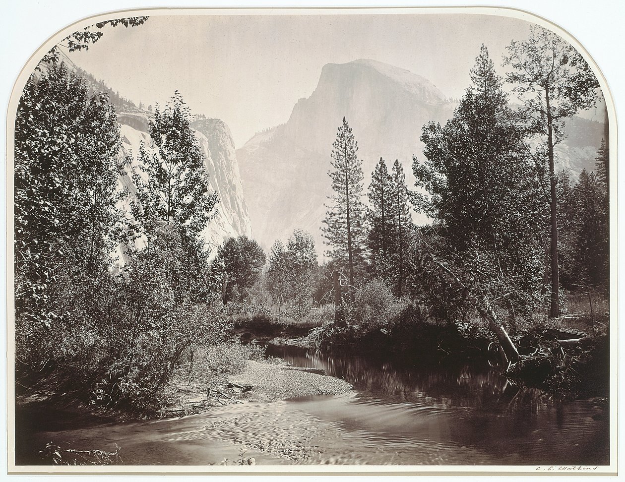 Taysayac, Yarım Kubbe, 4967 Ft, Yosemite by Carleton Emmons Watkins