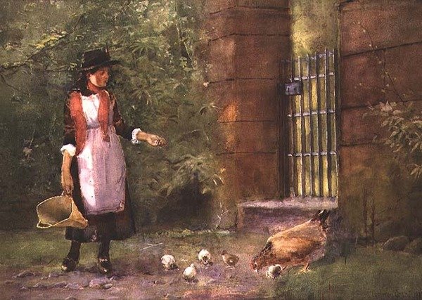 Kız besleme tavuklar by Carleton Grant