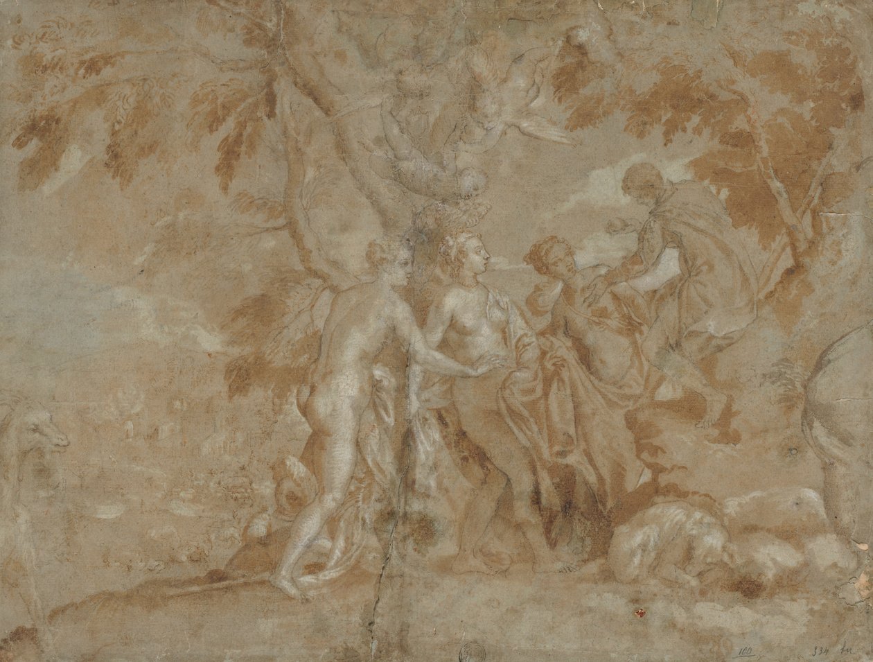 Paris Kararı, c. 1585. by Carletto Caliari