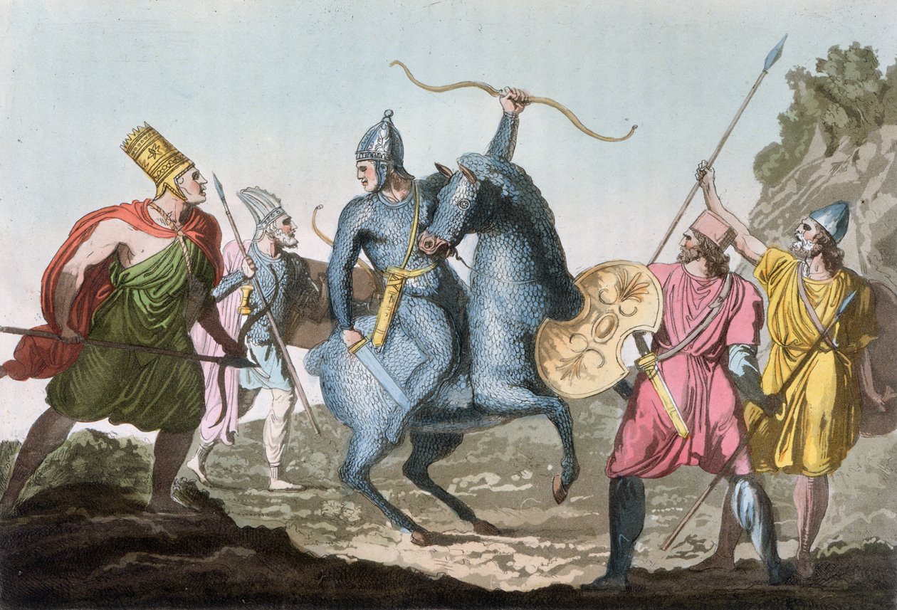 Arsacide Hanedanlığının Askeri Kostümleri, 1821 by Carlo Botticelli