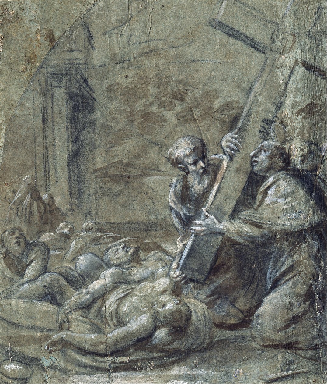 Veba Hastaları arasında Aziz Carlo Borromeo by Carlo Cesi
