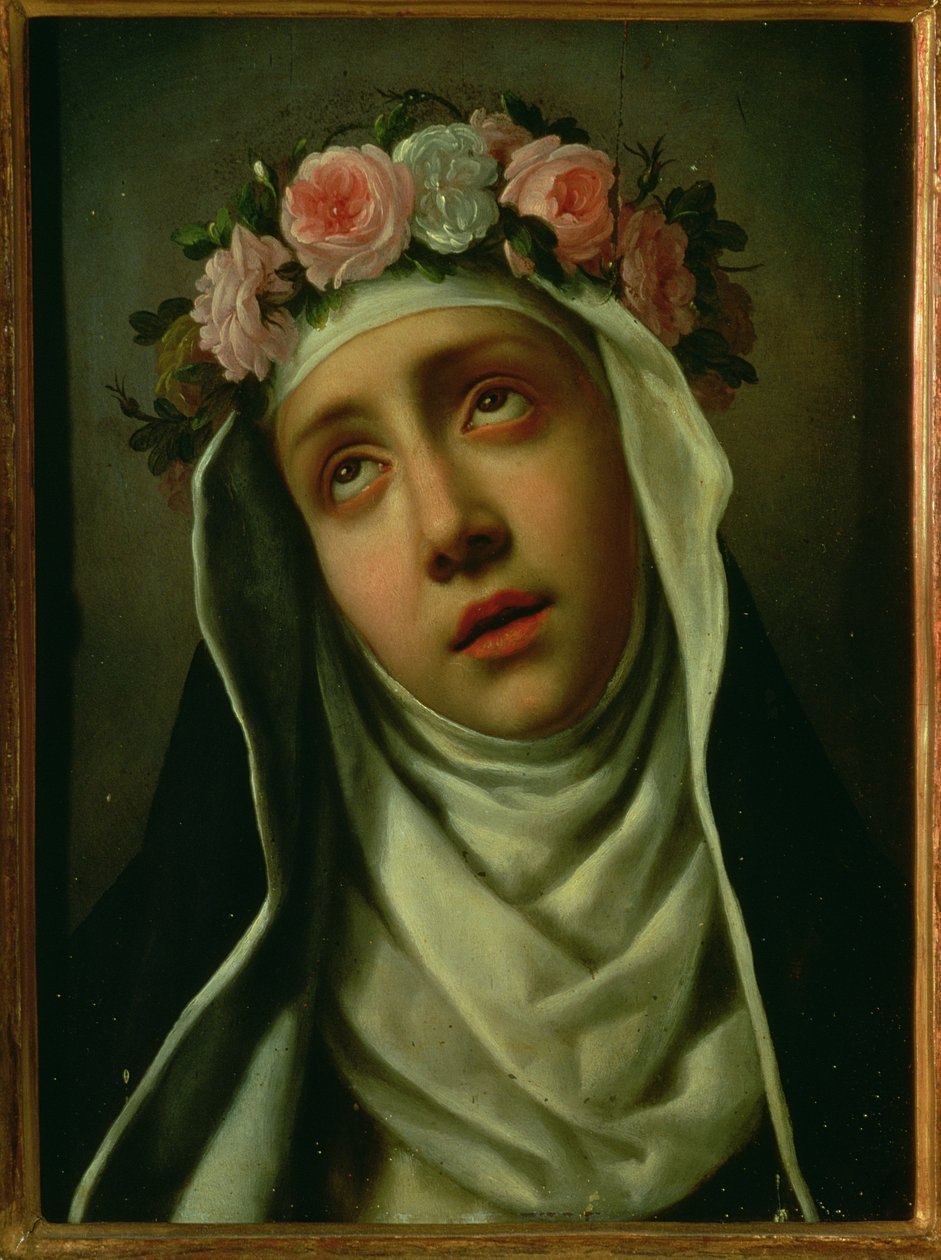 ಸೇಂಟ್ ರೋಸ್ ಆಫ್ ಲಿಮಾ (1586-1617)ಟರ್ಕ್ by Carlo Dolci