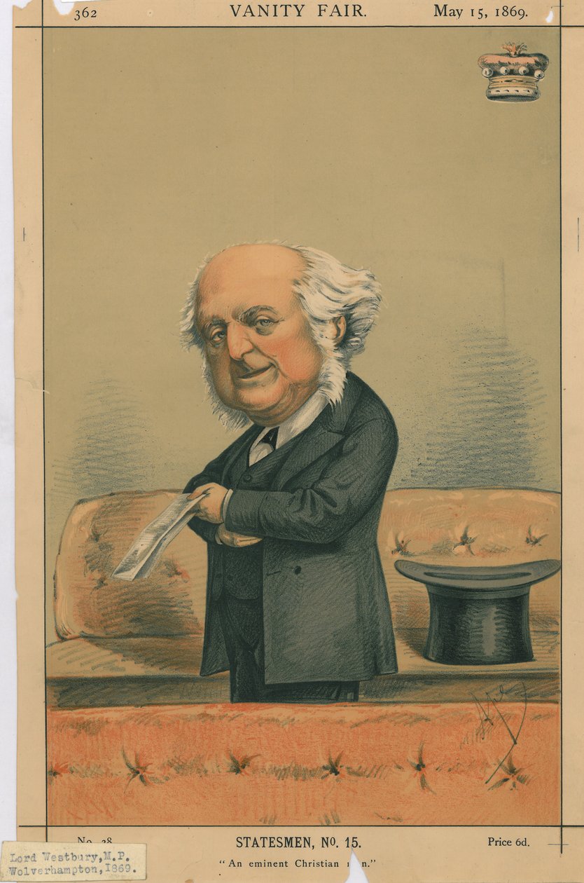 Devlet Adamı No.15, 1869 by Carlo Pellegrini