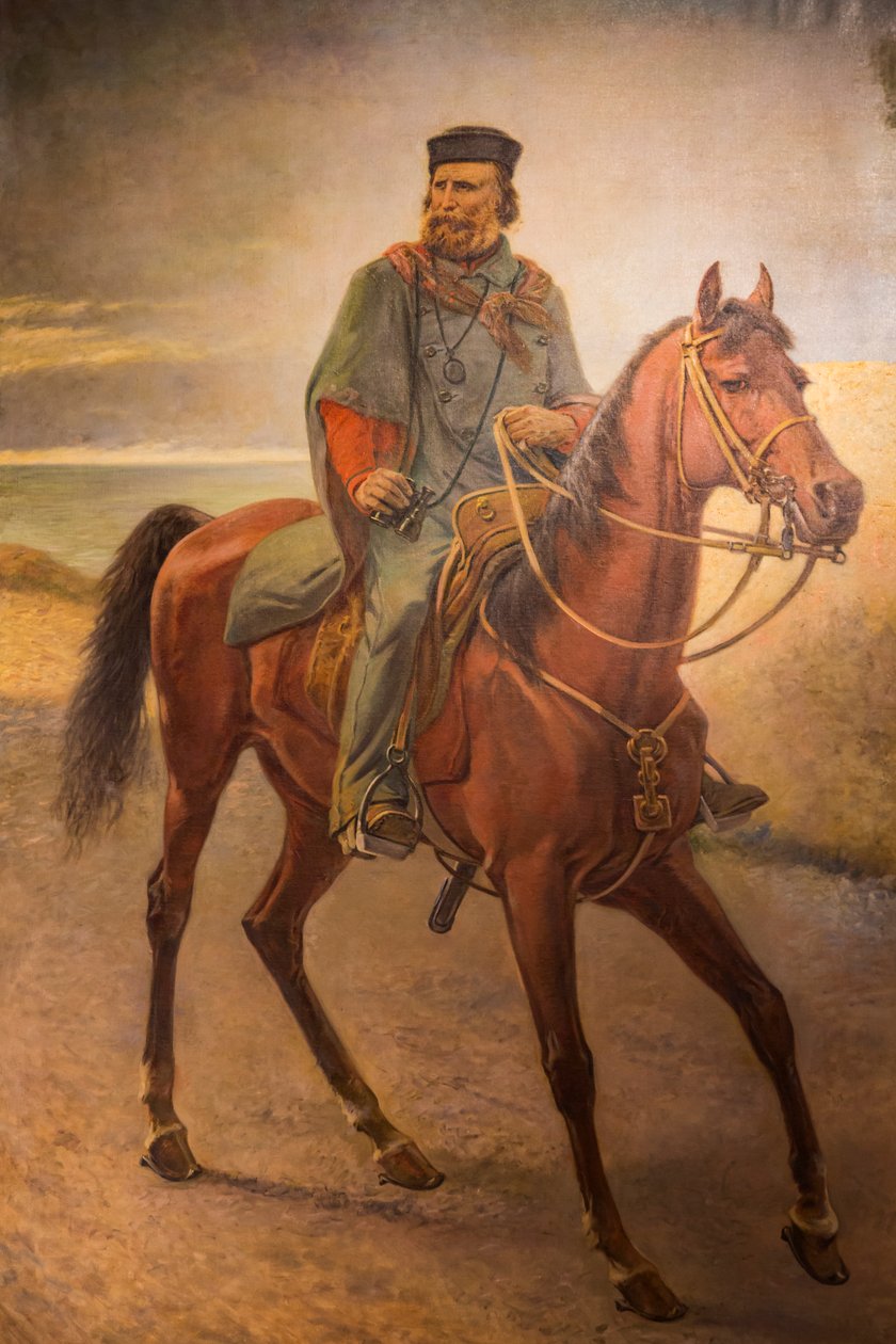 Giuseppe Garibaldi at sırtında by Carlo (after) Ademollo
