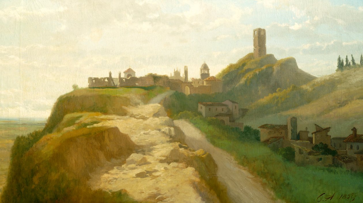Solferino'nun konumu, Carlo Ademollo (1824-1911). by Carlo Ademollo