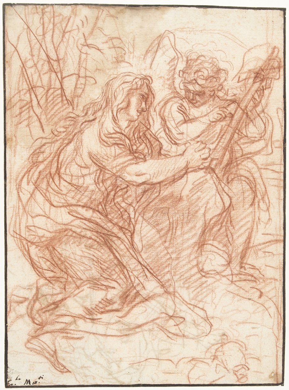 Mecdelli Meryem Haç'a tapıyor by Carlo Maratta