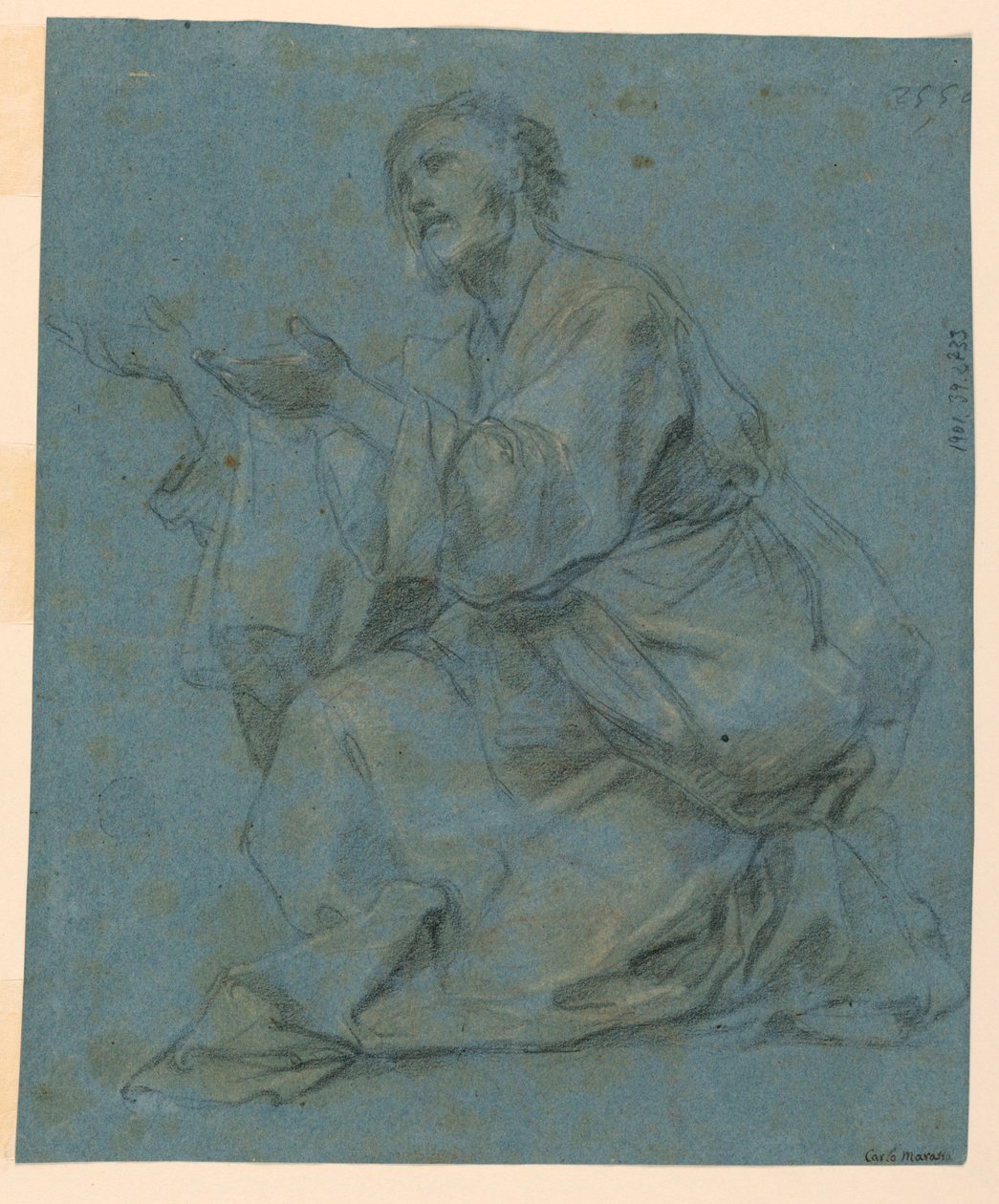 Çalışmalar: Oturan iki adam by Carlo Maratti