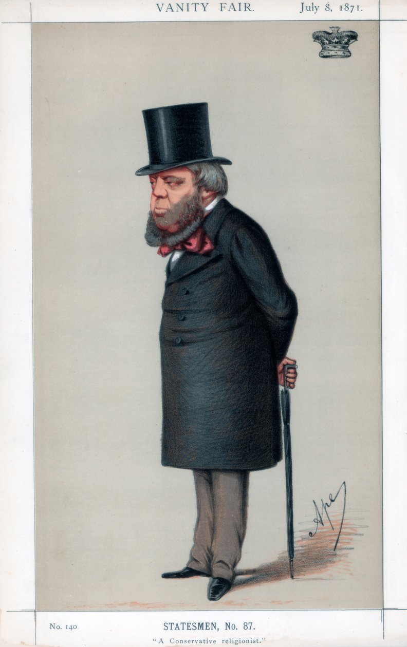 Muhafazakar bir dinci, 1871. by Carlo Pellegrini