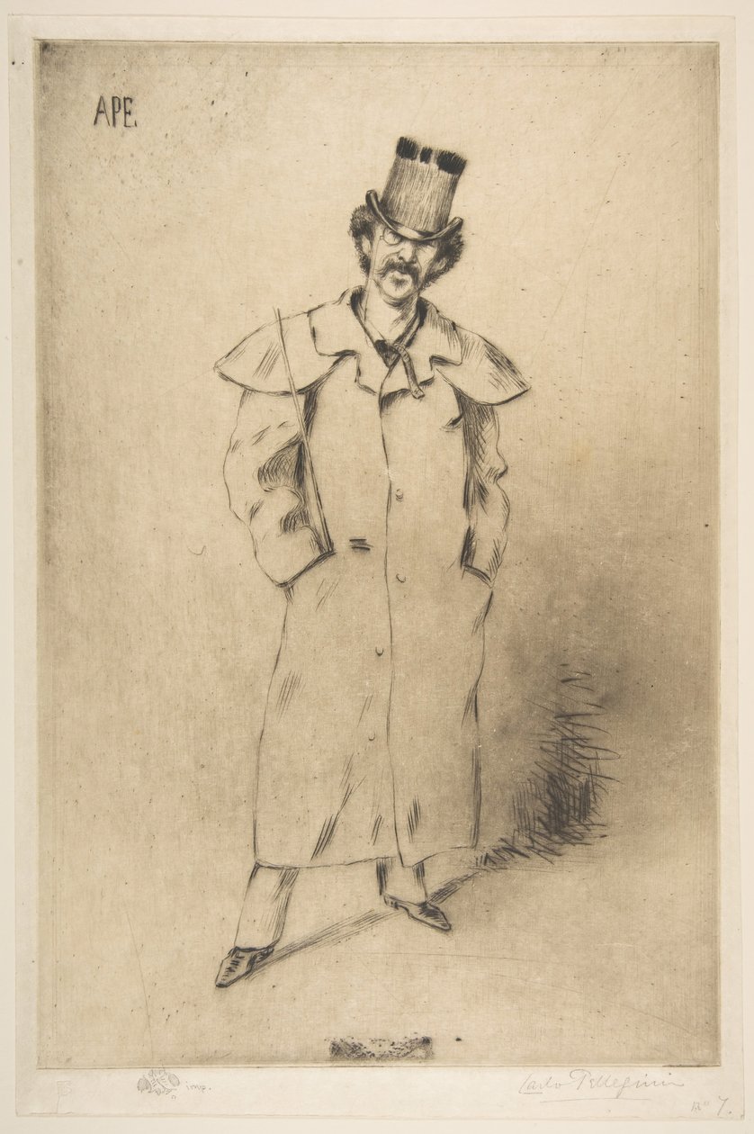 James McNeill Whistler, 19. yüzyıl. by Carlo Pellegrini