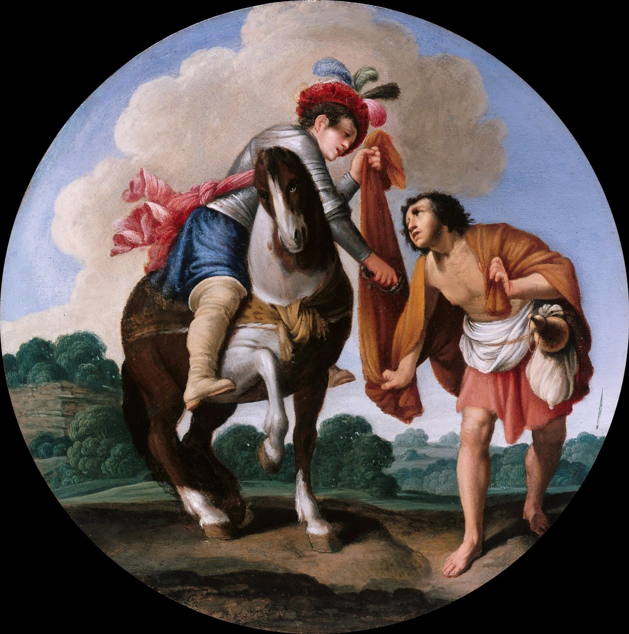 Aziz Martin ve bir dilenci, c. 1608-1610 by Carlo Saraceni