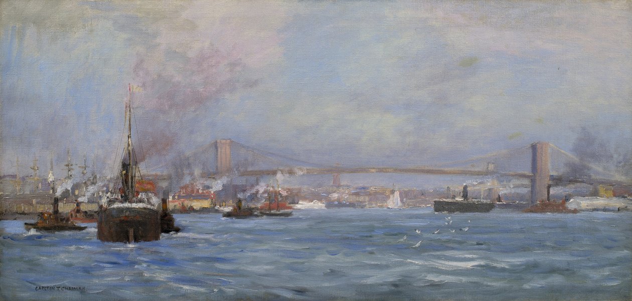 Doğu Nehri, NYC, 1904 by Carlton Theodore Chapman