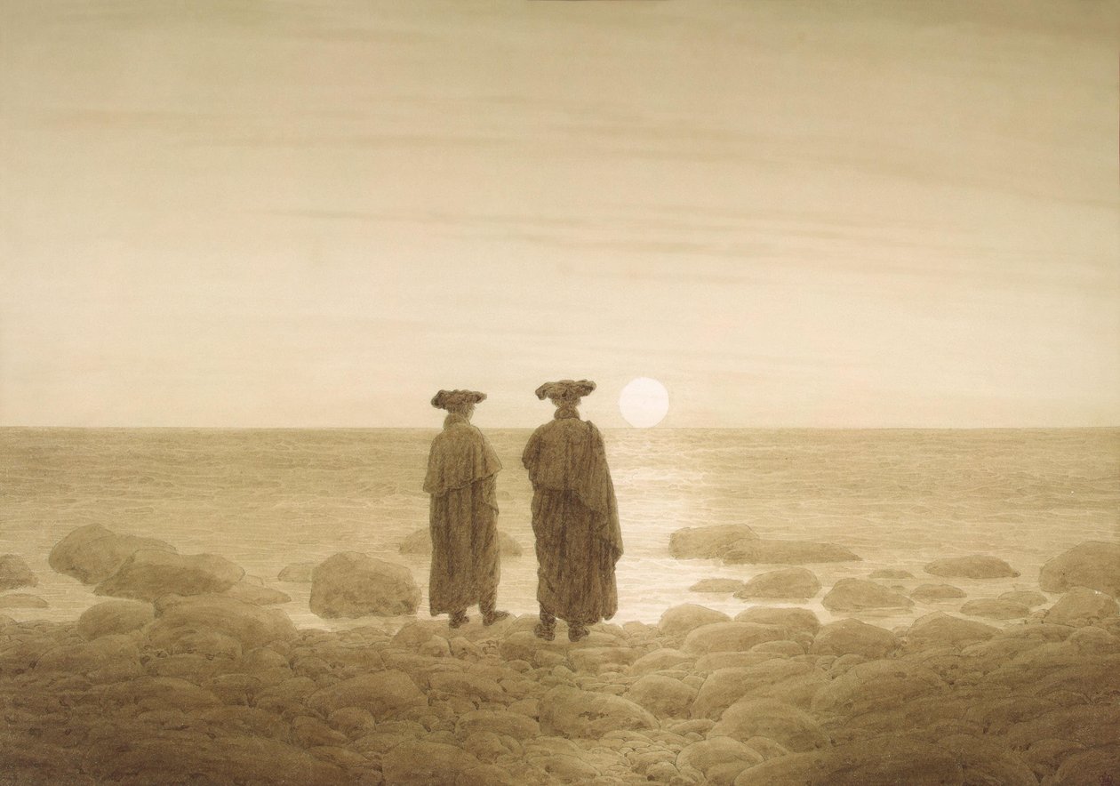 Ayın doğuşu by Caspar David Friedrich