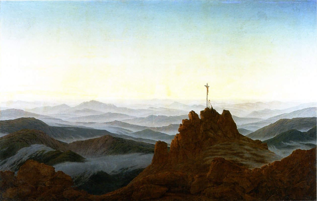 Yarın Dev Dağlarda by Caspar David Friedrich