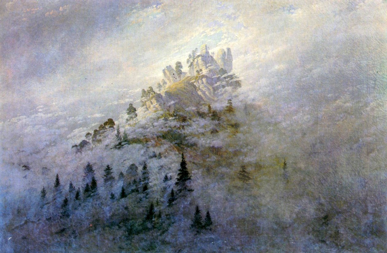Dağlarda sabah sisi by Caspar David Friedrich