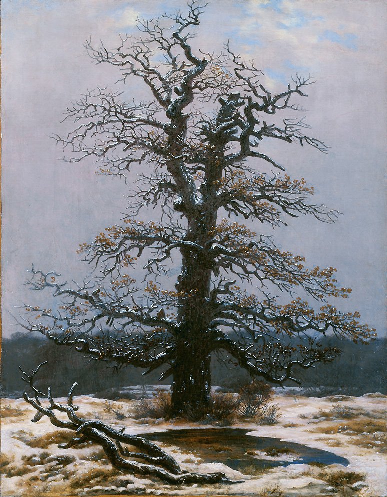 Karda Meşe by Caspar David Friedrich