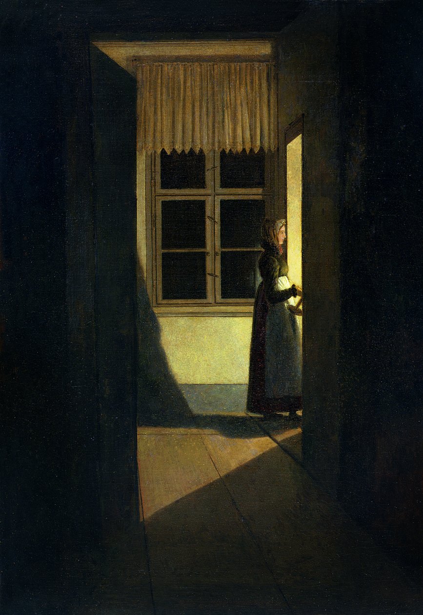 The Woman with the Candlestick, 1825  by Caspar David Friedrich