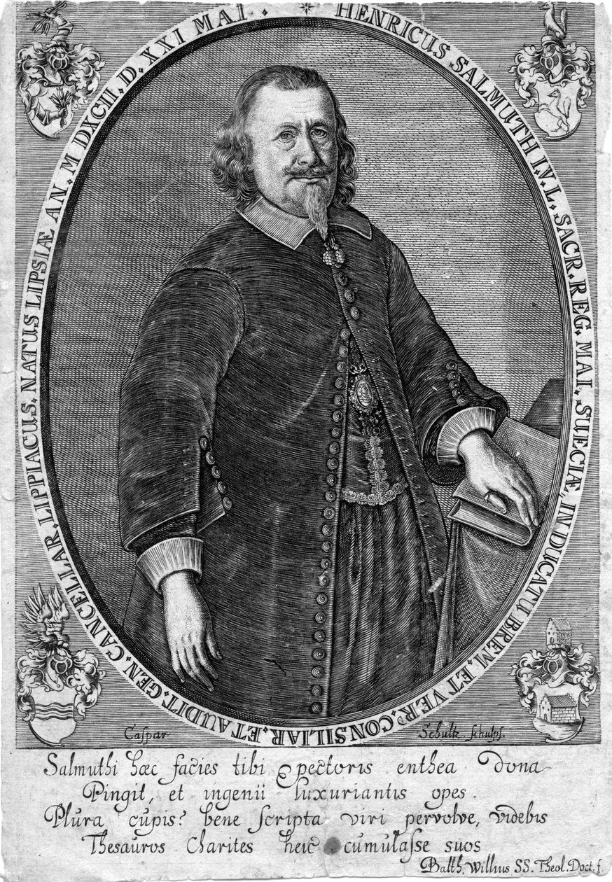 oyulmuş portre by Caspar «Schulte» ou «Schutte»