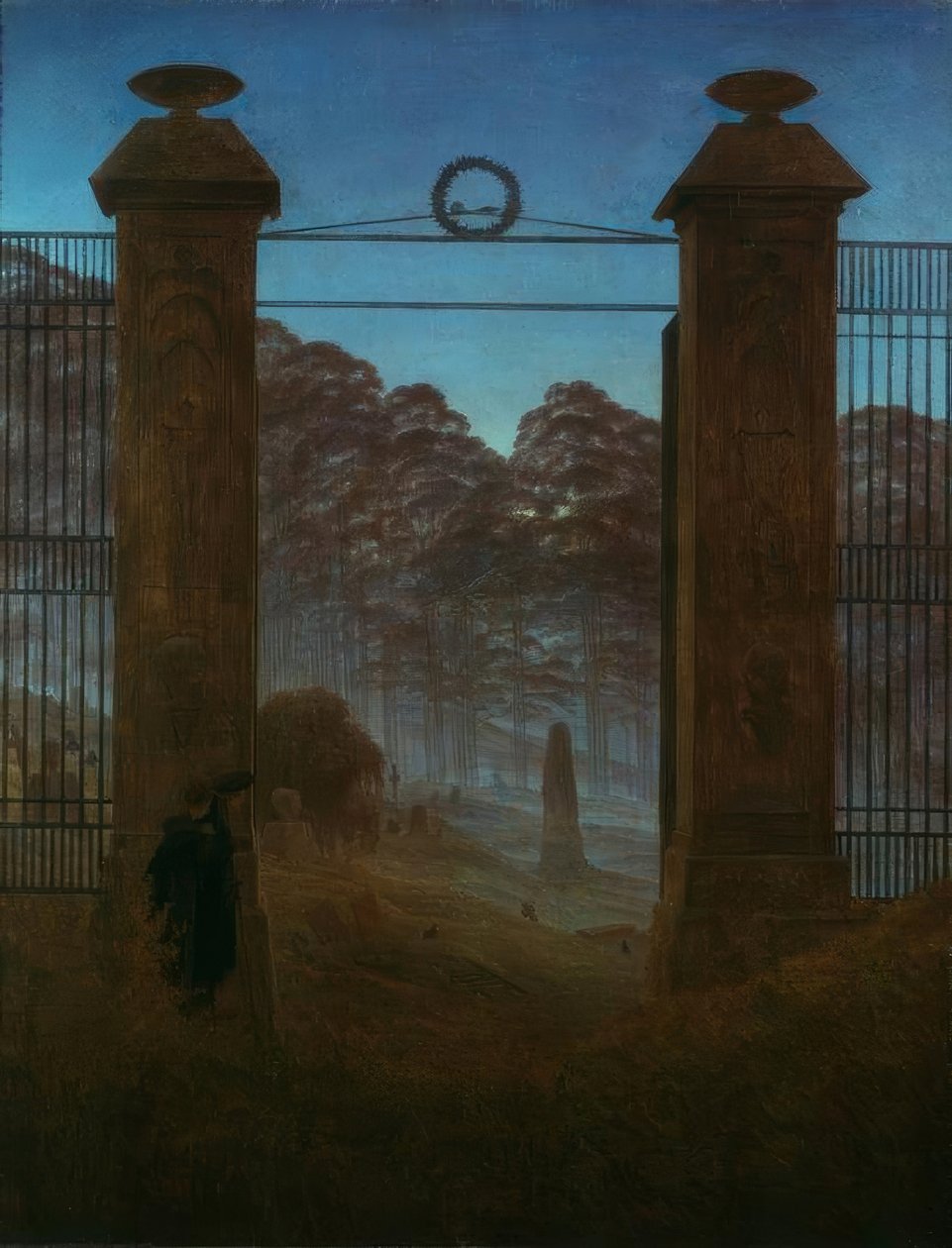 mezarlık by Caspar David Friedrich