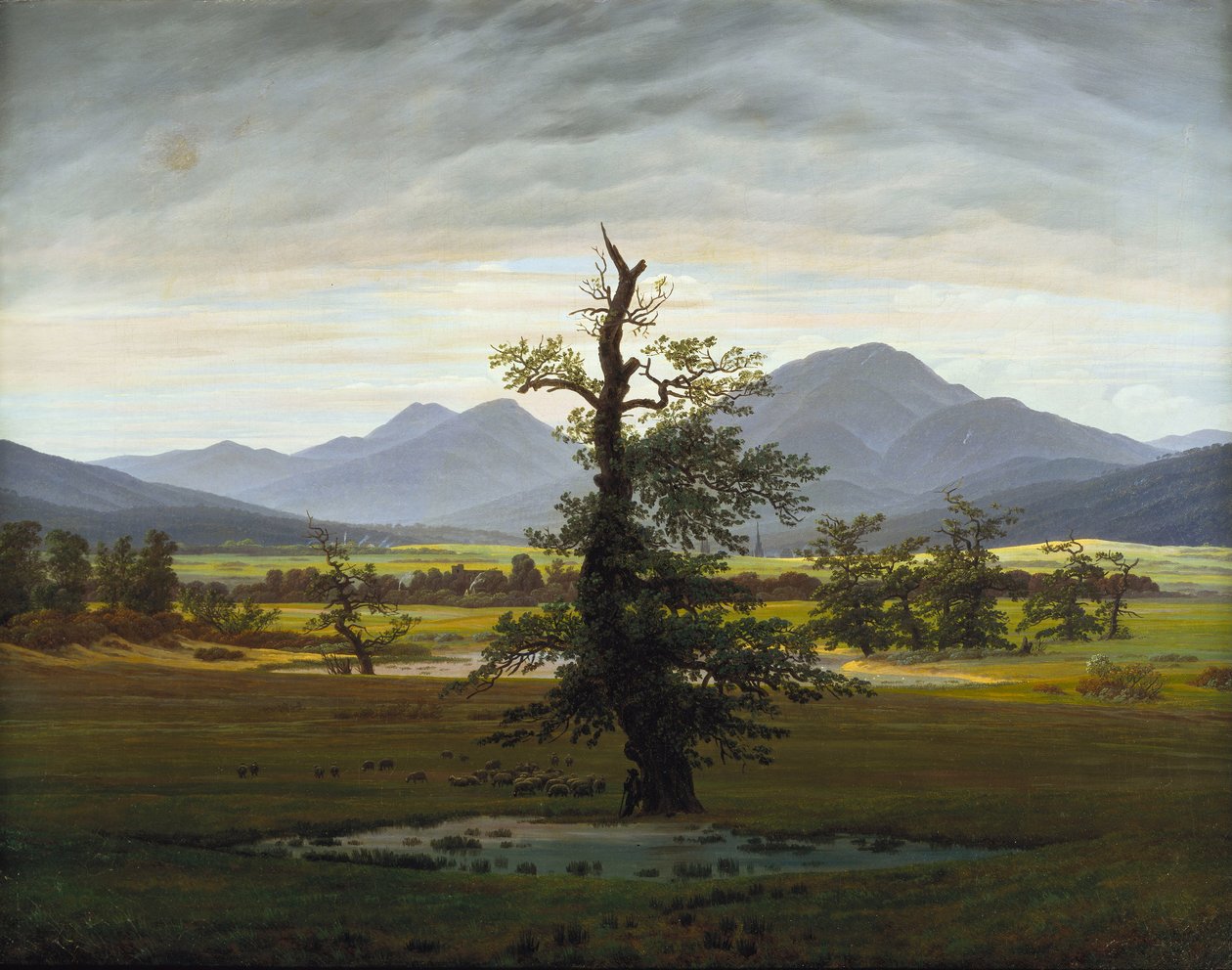 yalnız ağaç by Caspar David Friedrich