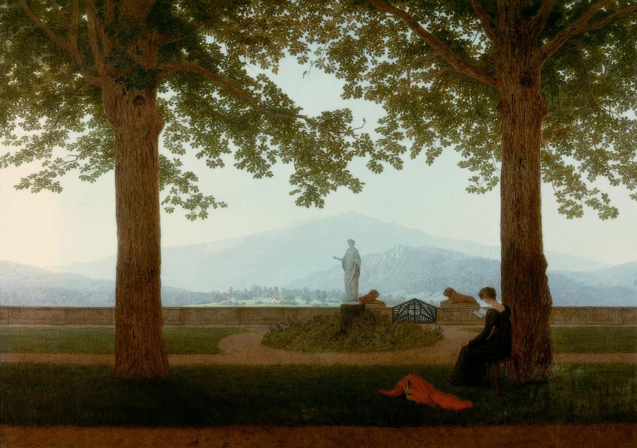 Bahçe ve teras by Caspar David Friedrich