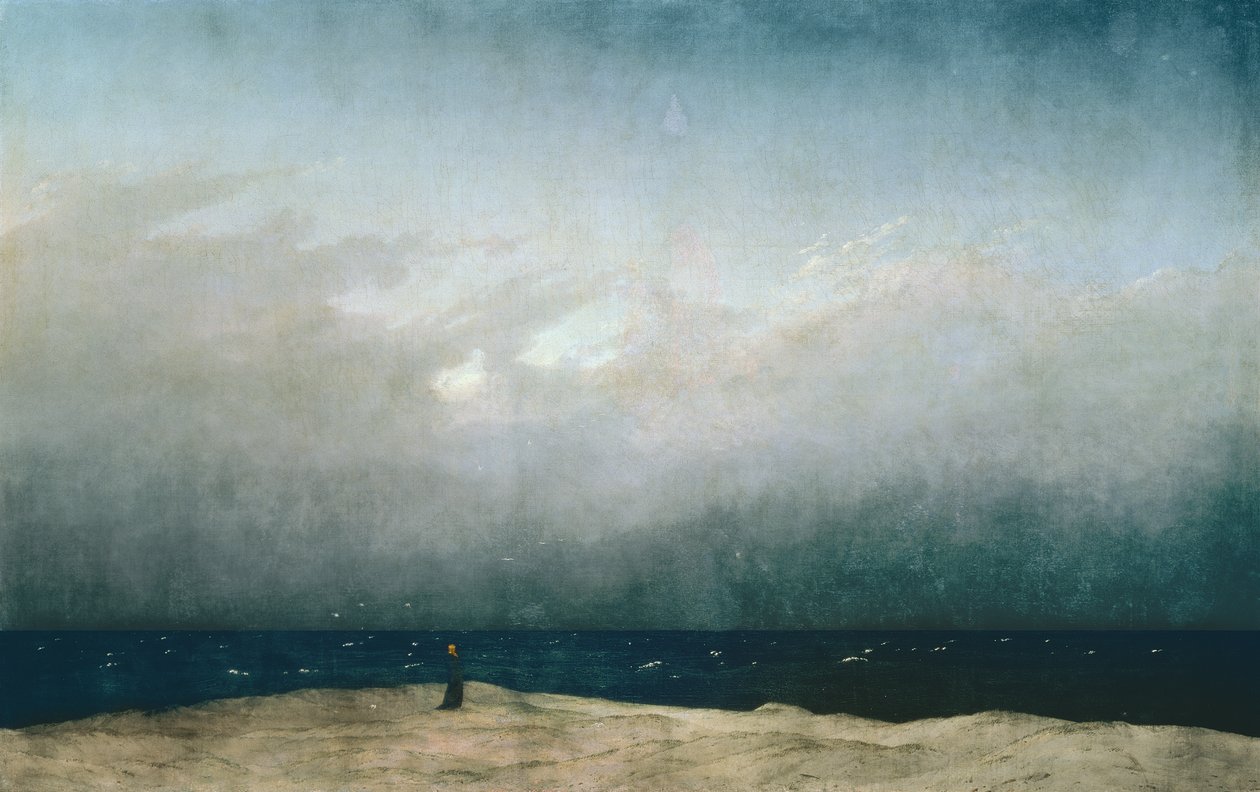 deniz kenarındaki keşiş by Caspar David Friedrich