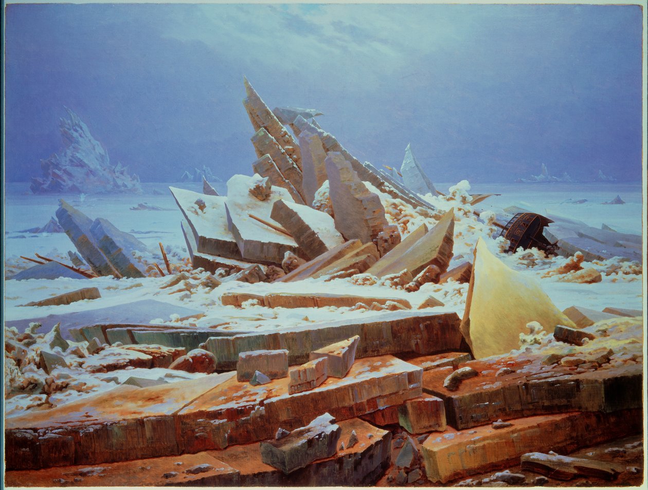 kutup olmak by Caspar David Friedrich