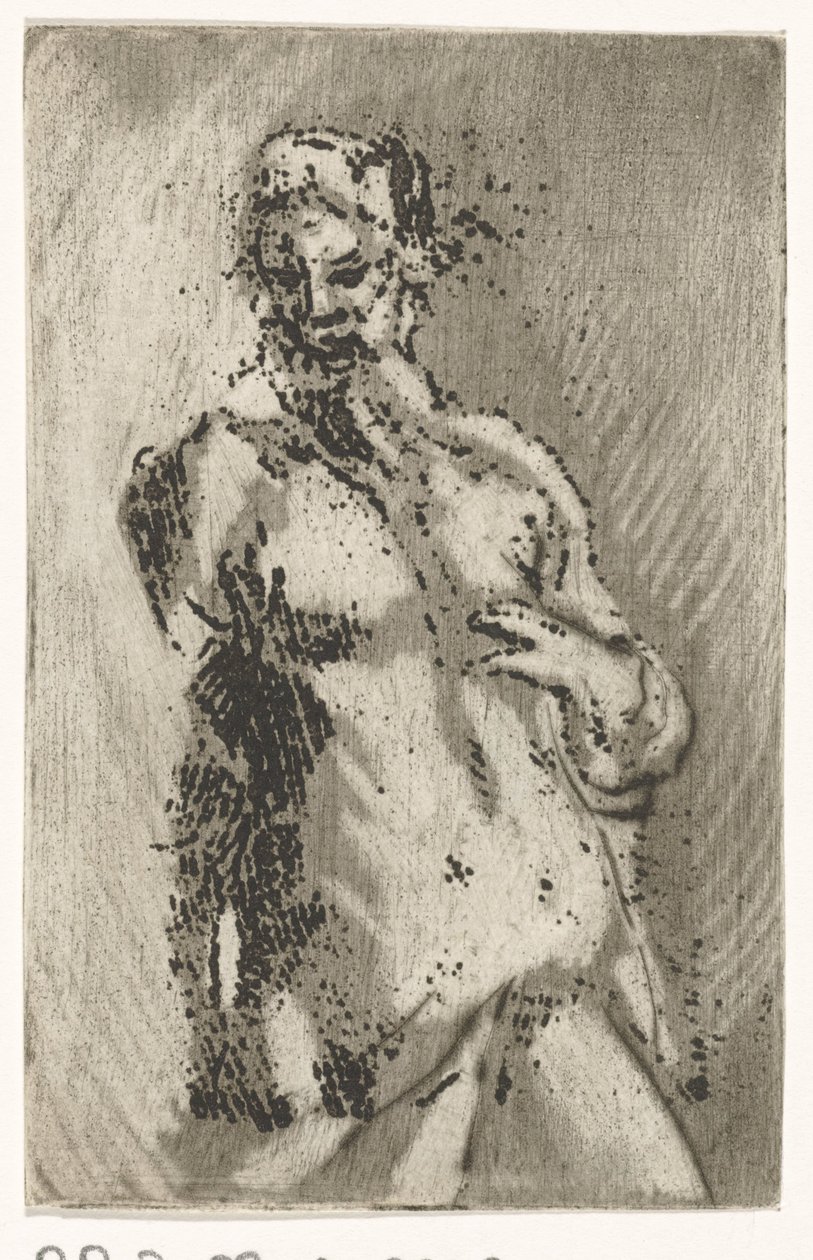 Çıplak adam gövde by Caspar Jacobsz. Philips