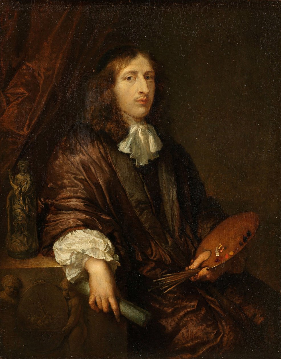 Otoportre, c. 1670. by Caspar Netscher