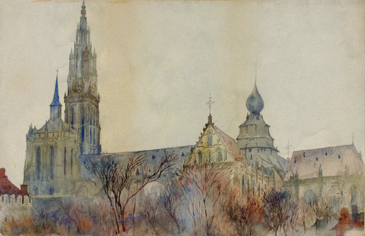 Anvers Katedrali, 1899. by Cass Gilbert