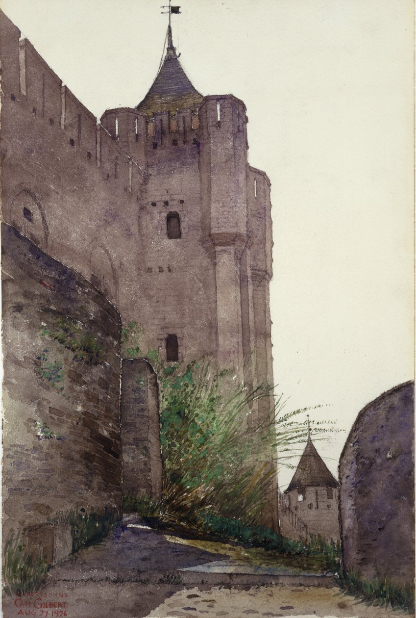 Carcassonne, 1926. by Cass Gilbert