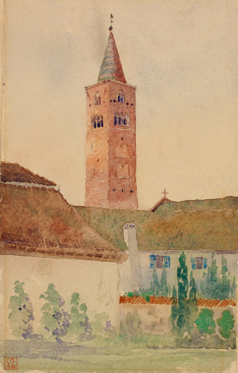 Kilise Kulesi, İtalya, 1898. by Cass Gilbert