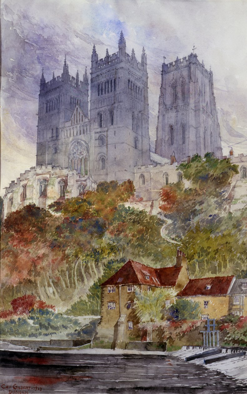 Durham Katedrali, İngiltere, 1913. by Cass Gilbert
